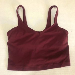 Burgundy Align tank